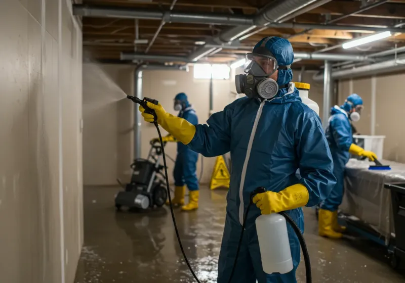 Basement Sanitization and Antimicrobial Treatment process in Middleport, OH